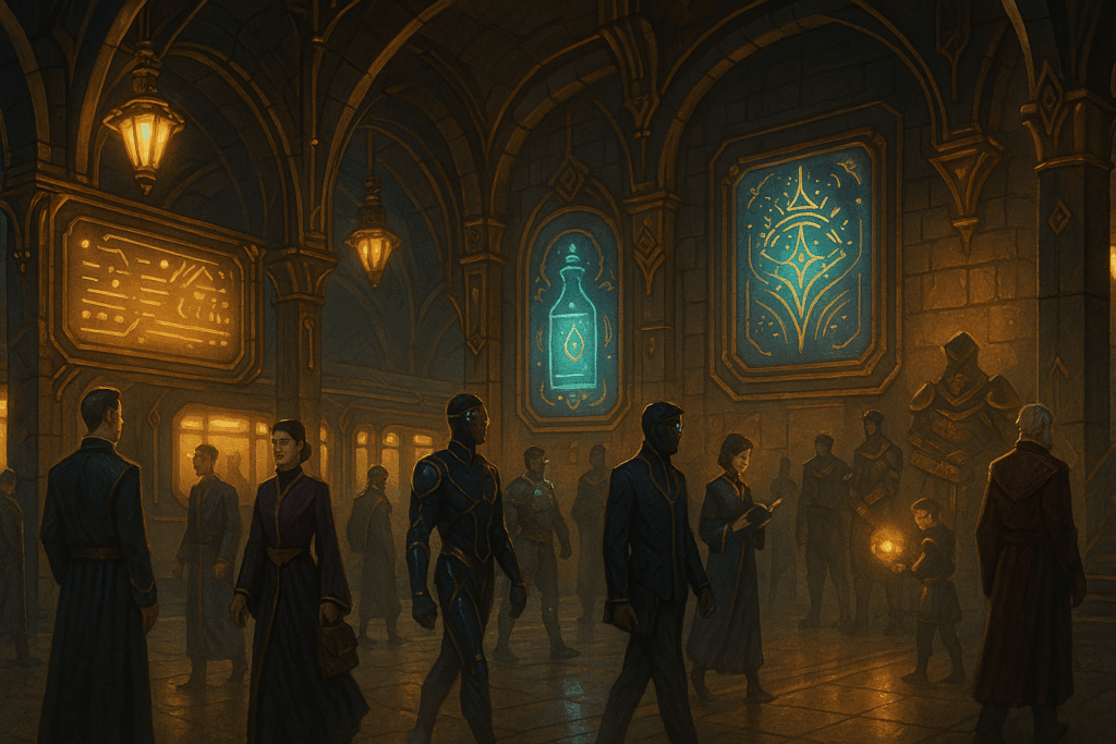 A plate 4 transit station. Inside, confined.